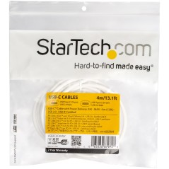 "High-Speed StarTech.com USB-C to USB-C Cable with 5A Power Delivery - USB2C5C4MW"